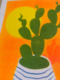 Risograph - Cactus Sunset - Orange