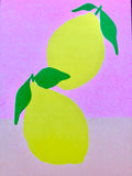 Risograph Print - Lemon 5x7"