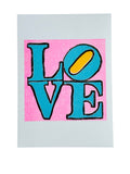 Risograph Print - LOVE 5x7"