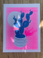 Risograph - Cactus Sunset - Pink