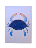 Risograph Print - Blue Crab 5x7"