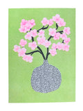 Risograph Print - Cherry Blossoms 5x7"