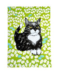 Risograph Print - Meadow Cat 5x7"