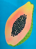 Risograph Print - Papaya 8.5x8.5 Square