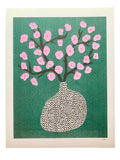 Risograph Print - Cherry Blossoms Dark 8.5x11