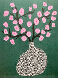 Risograph Print - Cherry Blossoms Dark 8.5x11
