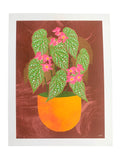 Risograph Print - Begonia Earth tones 8.5x11