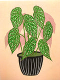 Risograph Print - Begonia 8.5x11