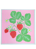 Risograph Print - Strawberry 8.5x8.5 Square