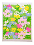Risograph Print - Flower Field (Greens) 8.5x11