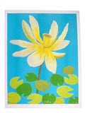 Risograph Print - Lotus Flower 8.5x11