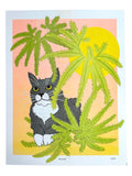 Risograph Print - Melvyn Cat 8.5 x 11