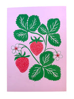 Risograph Print - Strawberry 5x7"