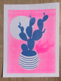 Risograph - Cactus Sunset - Pink