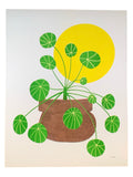 Risograph Print - Pilea 8.5x11