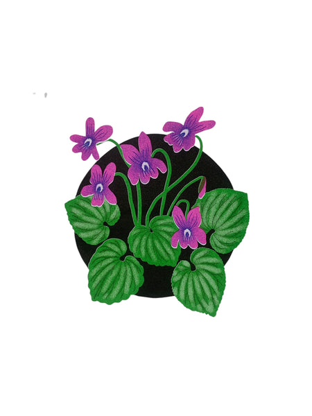 Risograph Print - Violet 8.5x8.5 Square