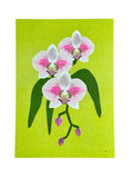 Risograph Print - Orchid 5x7" Lime Background