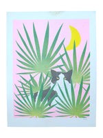 Risograph Print - Cloudy in Palmettos 8.5x11, 8x10