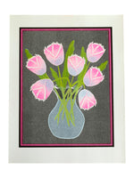 Risograph Print - Fancy Tulips 8.5 x 11