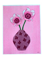 Risograph Print - Pink Anemone 8.5x11"