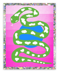 Sticker - Green Snake (Glitter)