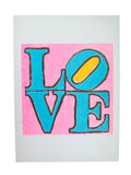 Risograph Print - LOVE 5x7"