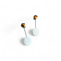 Studs - Orbit - White + Gold