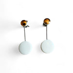 Studs - Orbit - White + Gold