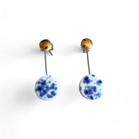 Studs - Orbit - Blue Speckle + Gold