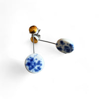 Studs - Orbit - Blue Speckle + Gold