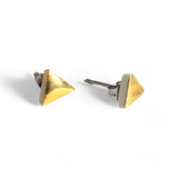 Triangle Studs - All Gold