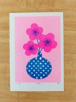 Risograph Print - Rose 5x7"