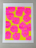 Risograph Print - Pink Daisy 8.5x11