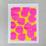 Risograph Print - Pink Daisy