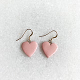 Heart Earrings - Pink