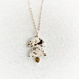 Layer Necklace - Black Splatter (Gold)