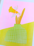 Risograph Print - Daffodil 8.5x11