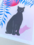 Risograph - Black Cat