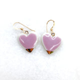 Heart Earrings - Lavender