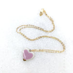 Heart Necklace - Lavender