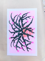 Risograph - Christmas Cactus Neon 11x17