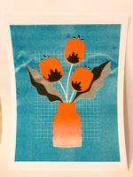 Risograph Print - Tulip