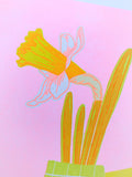 Risograph Print - Daffodil 8.5x11