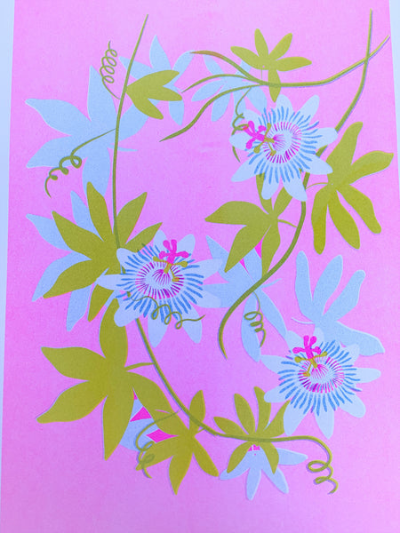 Risograph - Passionflower 11x17