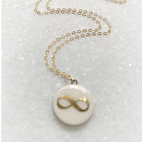 Gold Luster Necklace - Infinity