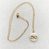 Gold Luster Necklace - Infinity