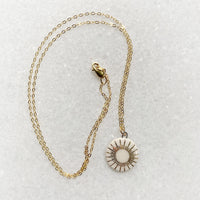 Gold Luster Necklace - Sun