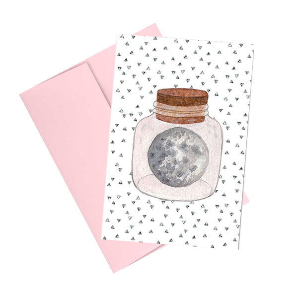 Pink Moon Bottle Card